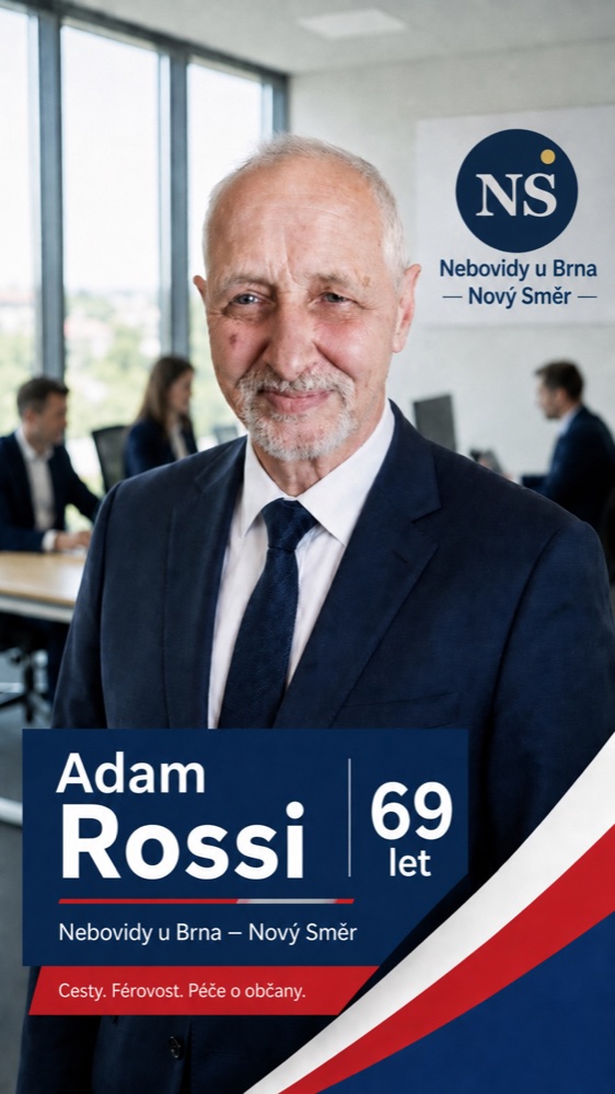 Adam Rossi – kandidát do zastupitelstva obce Nebovidy u Brna