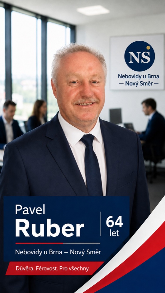 Pavel Ruber – kandidát do zastupitelstva obce Nebovidy u Brna